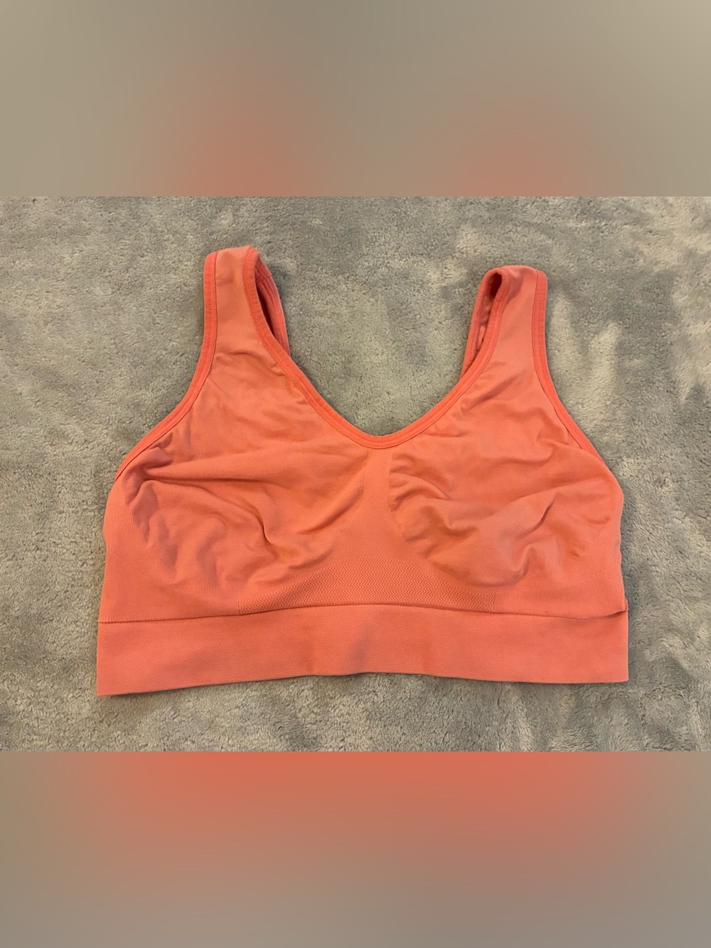 Secret Treasures Coral Seamless Support Sports Bra Size XXXL 3XG